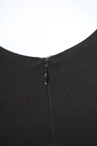 Robert Rodriguez Womens Sleeveless Back Zip Abstarct Knit Dress Black Size 4 - Picture 4 of 7