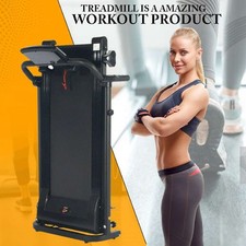 Running Treadmill Electric Folding Machine 9% Incline Machine Home Gym Walking