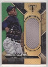 2017 Topps Triple Threads Single Jumbo Relics Emerald /18 Aroldis Chapman 7ov