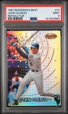 1997 BOWMAN'S BEST REFRACTOR #31 JOHN OLERUD PSA 9