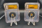 Lot of 2 ICG MS70 Eye of Ra 1/500 oz Gold Sequential Certs .9999 Gold — photo 2