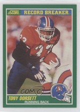 1989 Score Record Breaker Tony Dorsett #326 HOF 0d08