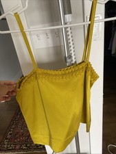 100% Silk USA made House Of Harlow Camisole With Crochet