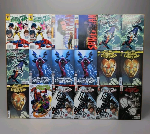 Huge Lot Of 37 SPIDER-MAN Comic Books NEW UNREAD 1991-2024 AMAZING MANGA FOES