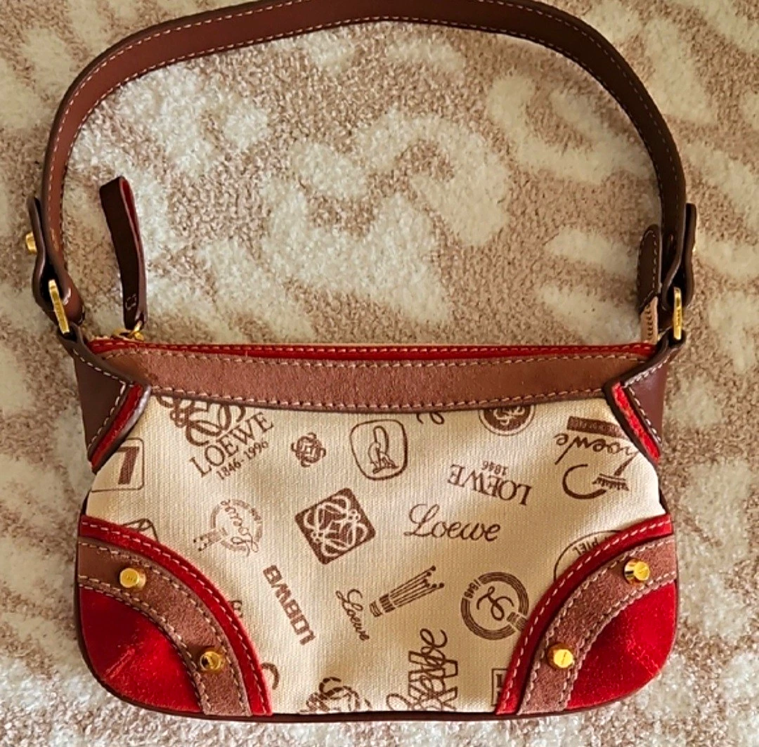 バッグ LOEWE Vintage One-Shoulder Handbag Beige Loewe Beige Leather Exterior Bags & Handbags for Women for sale | eBay