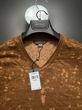 John Varvatos Collection Luxury - Tie Dye Wooster - Linen - Raw Cut Edging - NWT