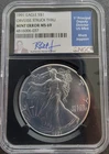 1991 1$ ASE NGC MS69 ERROR OBVERSE STRUCK THRU JEPPSON SIGNED