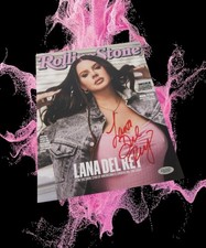 Lana Del Rey Hand Ink Signed Autographed Rolling Stone Cover Promo Photo Singer