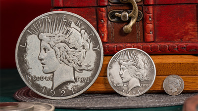 Mini Peace Dollar (Pack of 5 coins) by N2G 5 Mini Peace Münzen 1,6 cm