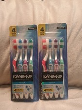 Lot Of 2, 4 Pack Medium Bristle Toothbrushes For Adults