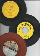 LOT of 3 Children's Vinyl 45rpm Records - 2 Christmas And 1 Standard Songs