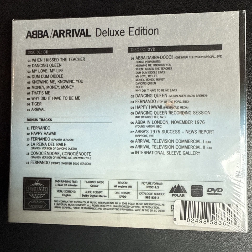 ABBA - ARRIVAL - CD + DVD - 30th Anniv. Deluxe Edition - Digipak - Polar 2006 - Bild 2 von 2