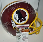 THEISMANN MOSELEY BROWN SIGNED VSR4 F/S REP HELMET WASHINGTON REDSKINS MVP'S JSA