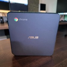 ASUS Chromebox 3 mini desktop computer running Chrome OS.
