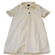 Who What Wear White Cotton Shirt Dress M Mini Button Front Quiet Luxury Minimal