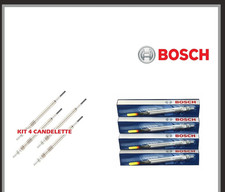 KIT 4 CANDELETTE FIAT 1.3  MTJ GRANDE PUNTO 500 PANDA  EURO 4 BOSCH 0250203002