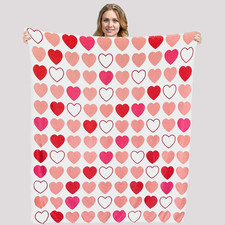 Valentines Day Throw Blanket 60 X 50 Inches,Valentines Throw Blanket for Couch,V