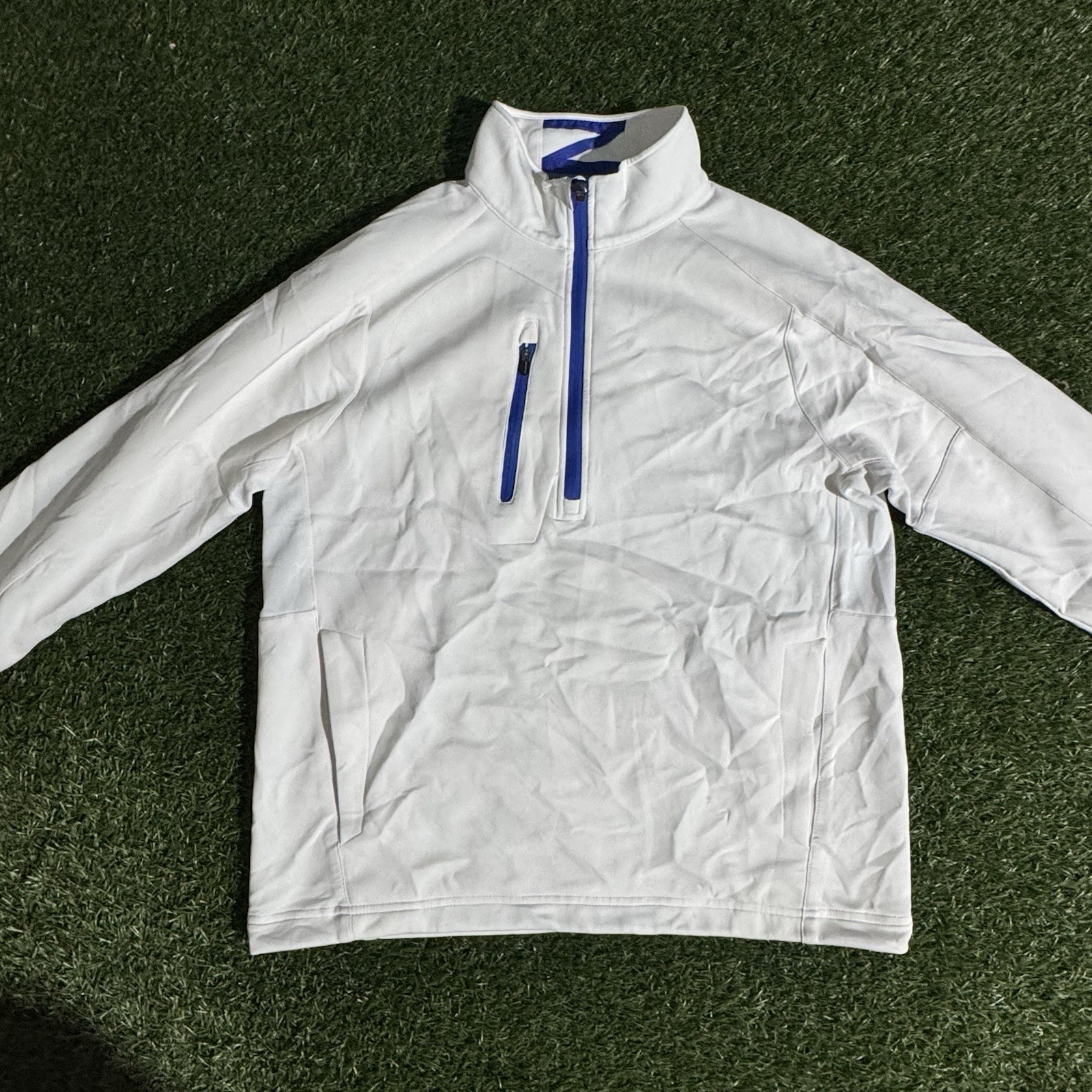 Zero Restriction Pullover Mens Medium White Golf … - image 4