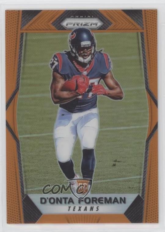 2017 Panini Prizm Rookies Orange 249/275 D'onta Foreman #273 Rookie RC 05gc