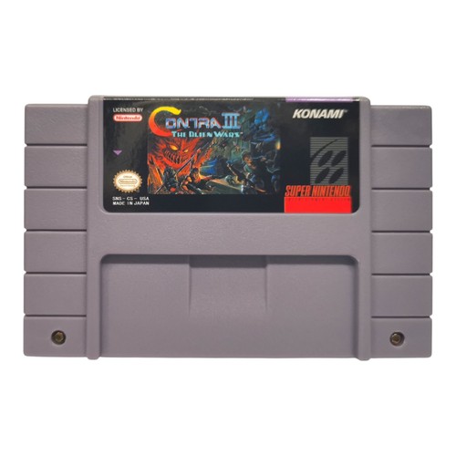 Contra III 3: The Alien Wars For Super Nintendo SNES, 1992 US Version Fast Ship