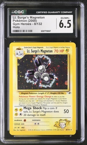 Lt. Surge's Magneton (Unlimited) graded CGC 6.5 for sale on eBay