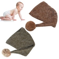Knitting Wool Infant Hat Newborn Baby Photography Props Baby Boys Girls
