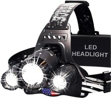 Linternas De Cabeza Recargables Lampara Frontal LED De Frente Alta Potencia
