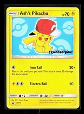 Ash's Pikachu SM113 Promo SM Promos Pokemon LP on eBay