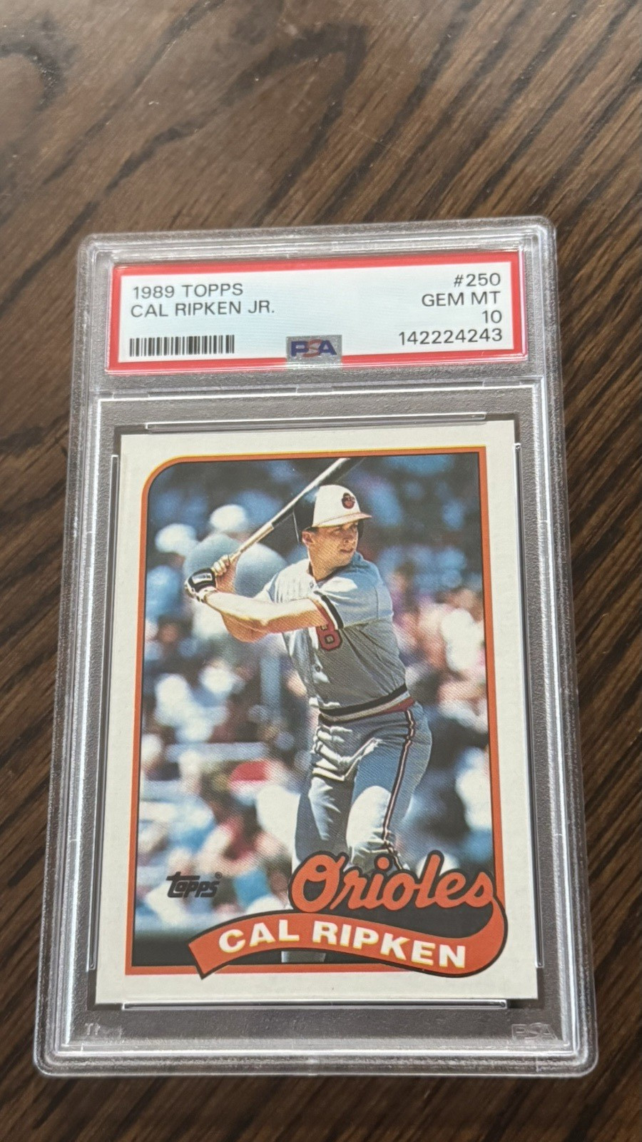 1989 Topps Cal Ripken Jr PSA 10 view 1