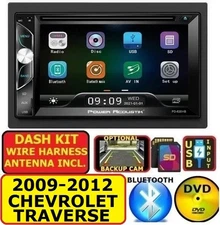 09-12 CHEVROLET TRAVERSE CD/DVD AM/FM BLUETOOTH USB AUX USB CAR RADIO STEREO PKG