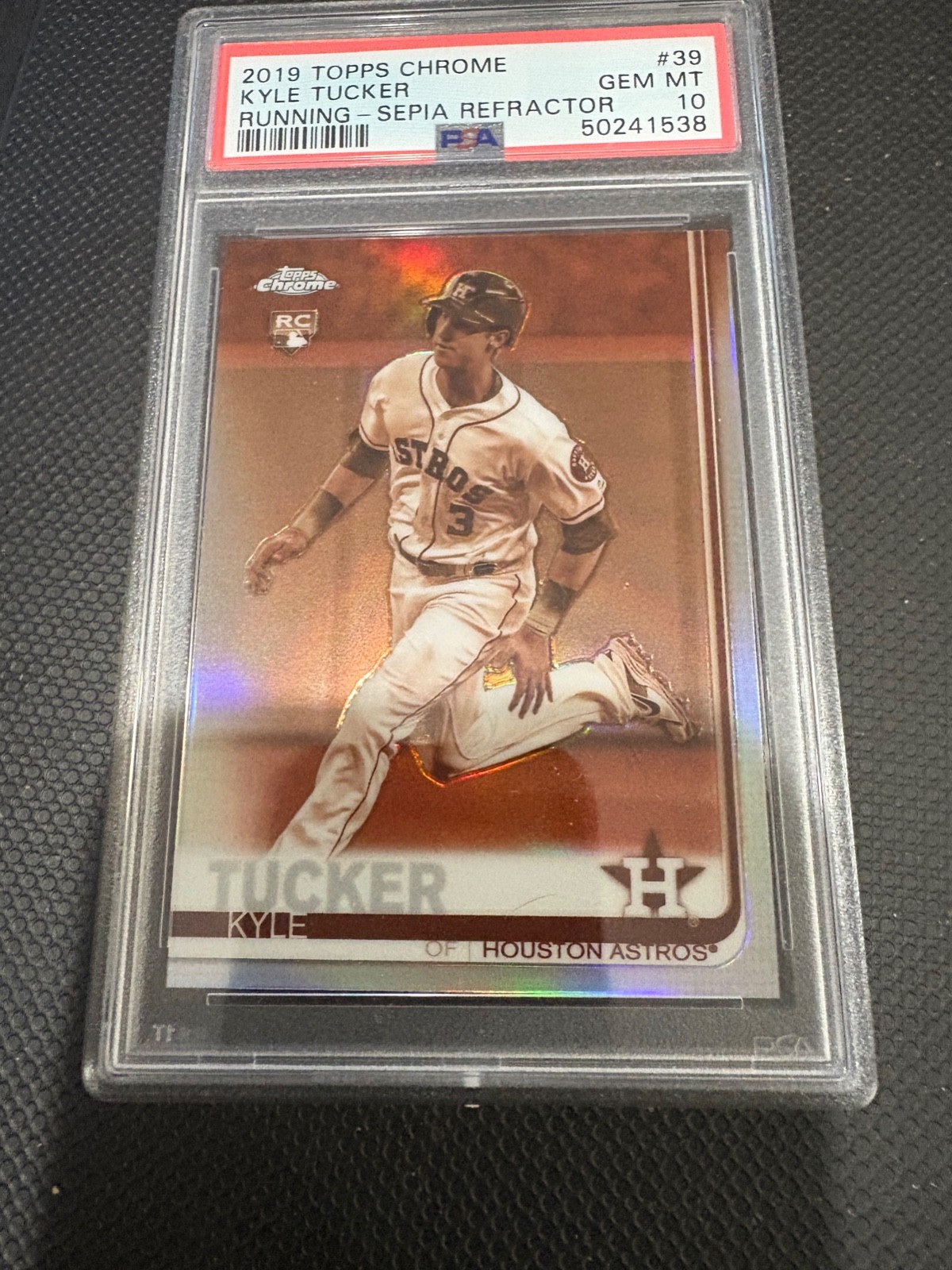 Kyle Tucker 2019 Topps chrome Sepia Refacter #39 PSA 10 Rookie card