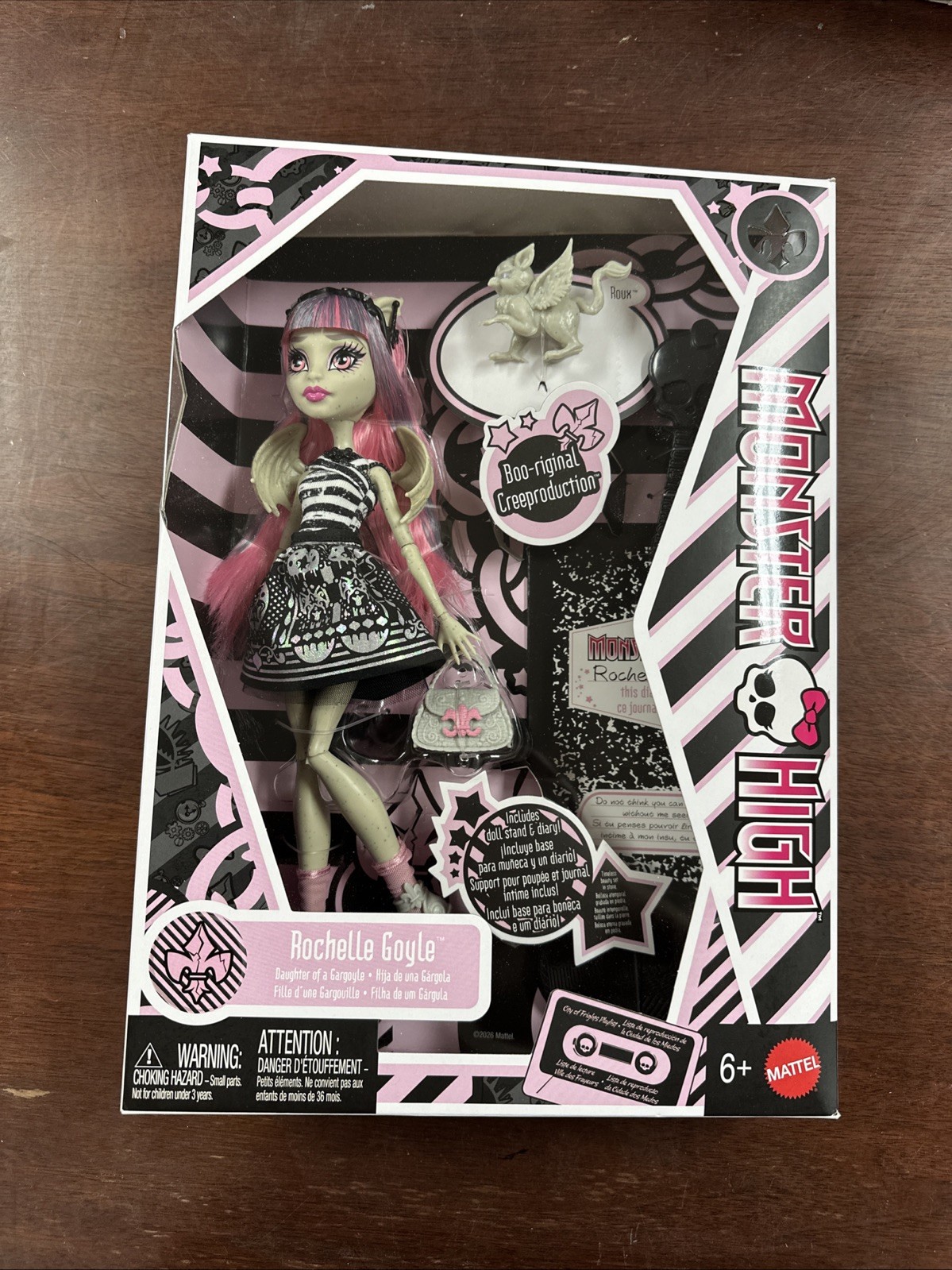 MATTEL Monster High Creeproduction Rochelle Goyle Doll BRAND