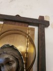 Vtg Madonna & Child Pewter Relief Bust Brass Back Wooden Frame Mcm — photo 7