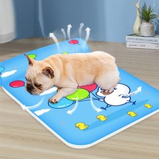 Summer Cooling Dog Mat With Pillow For Dog Cat Breathable Ice Pad Washable Sofa