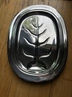 NWOT Reed&Barton Silverplate Footed Meat Platter with Well & Tree Design — photo 1