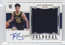2023-24 Panini National Treasures Colossal Material 2/49 Ben Sheppard Auto rf2