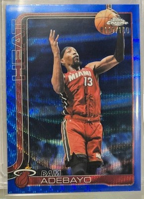 2026 Topps Chrome Update Basketball Bam Adebayo Blue Wave Refractor /150
