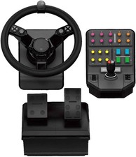 Logitech G Saitek Farm SIM Controller, Lenkrad, Steuerkonsole, Gaspedal, Schwarz
