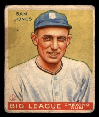 1933 GOUDEY # 81 SAM JONES WHITE SOX GD-VG 533460 (KYCARDS)