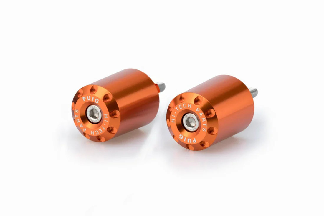 Puig Long Bar Ends M8 Fitment | Orange
