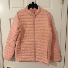 Lands' End Kids Husky ThermoPlume Packable Jacket Pi K NWOT Size XL 14-16
