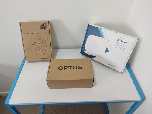 USED phone connection devices x 3, TP Link, Optus, nbn connection ...