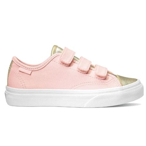 Sneakers Vans stile punta metallizzata 23 V oro rosa celeste bambini taglia US 10 5 UK 10