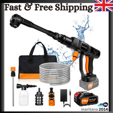 6000W 350bar Pressure Washer Car Jet Water Wash Cleaner Rechargeable Water Gun