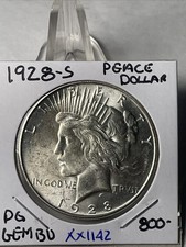 DOLLAR DE LA PAIX 1928 S TRÈS BEAU PQ TRÈS GEMME CHBU+++ XX1142
