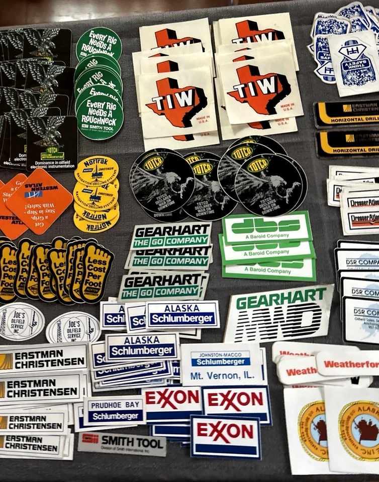 Vintage Alaska/ Other Oilfield stickers New Old Stock 500 Stickers - Image 3 of 4