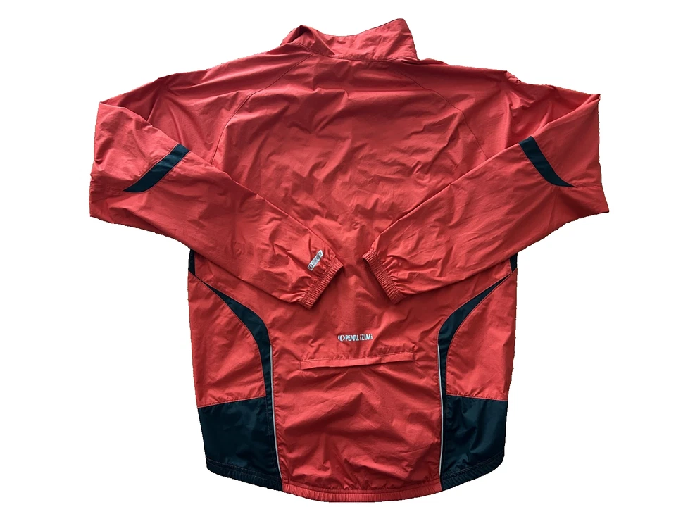 Chaqueta de ciclismo Pearl Izumi Elite Softshell cremallera completa para hombre mediana roja y negra Foto 4 de 4