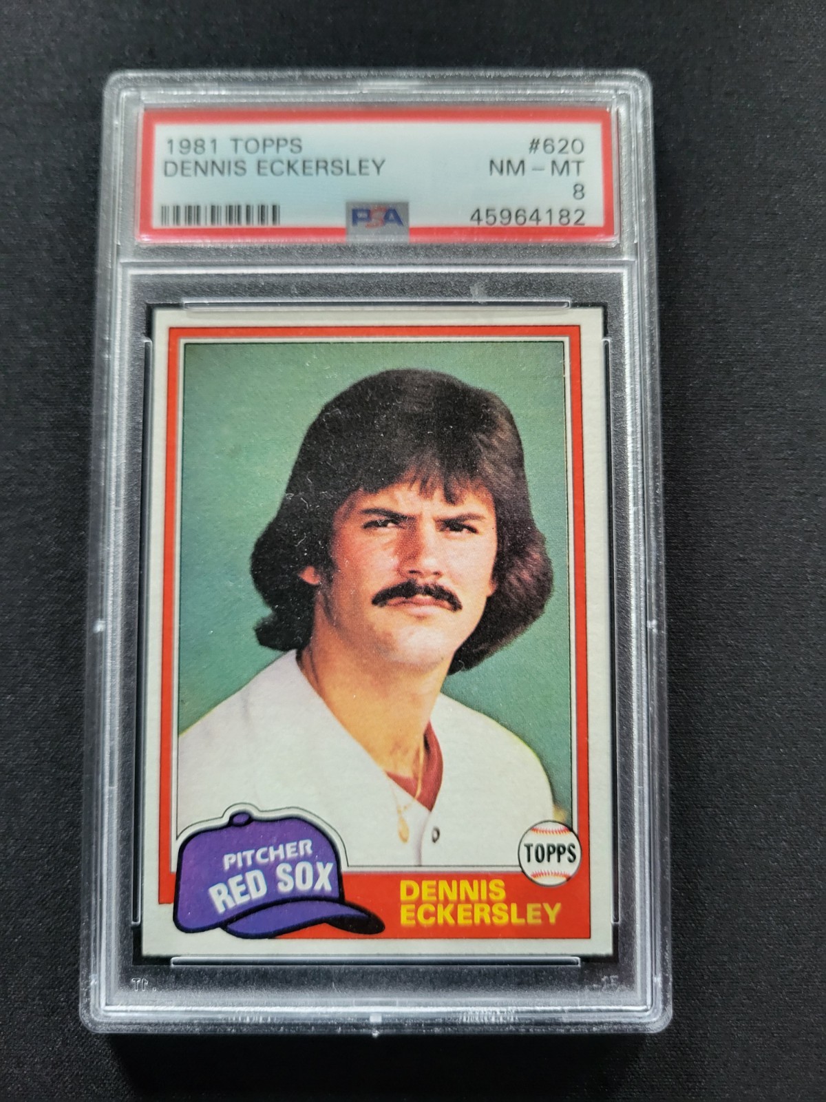 1981 TOPPS #620 DENNIS ECKERSLEY PSA 8