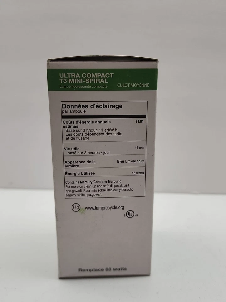 ProLume CFL15/BLB (109270) Black light Blue 15W  Medium Base 👍 New - Image 4 of 4