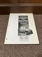 2000 Club Car Turf Carryall Golf Car Cart Utility Repair Shop Service Manual